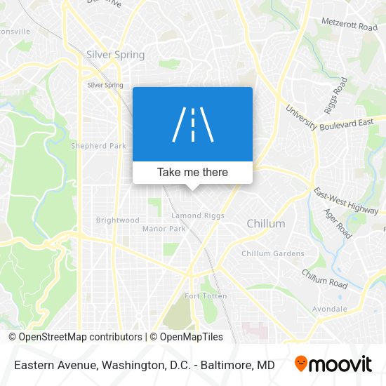 Mapa de Eastern Avenue