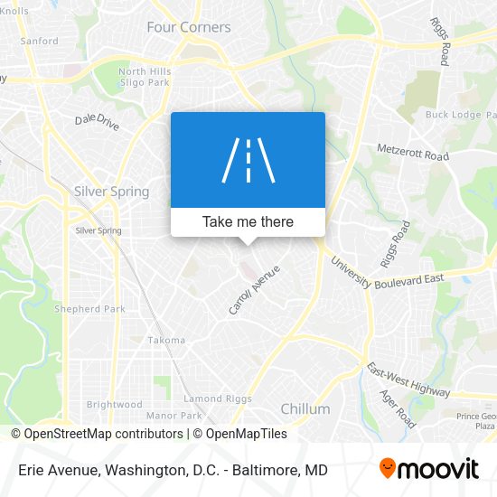 Erie Avenue map