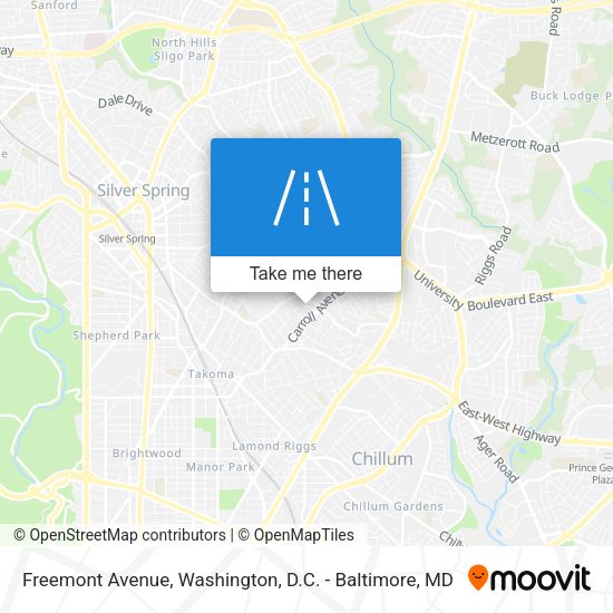 Freemont Avenue map