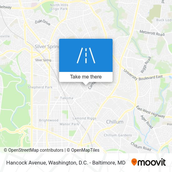 Mapa de Hancock Avenue