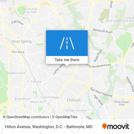 Hilton Avenue map