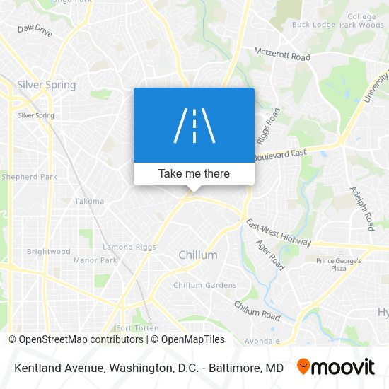 Kentland Avenue map