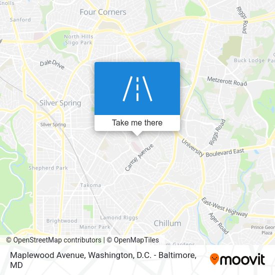 Mapa de Maplewood Avenue