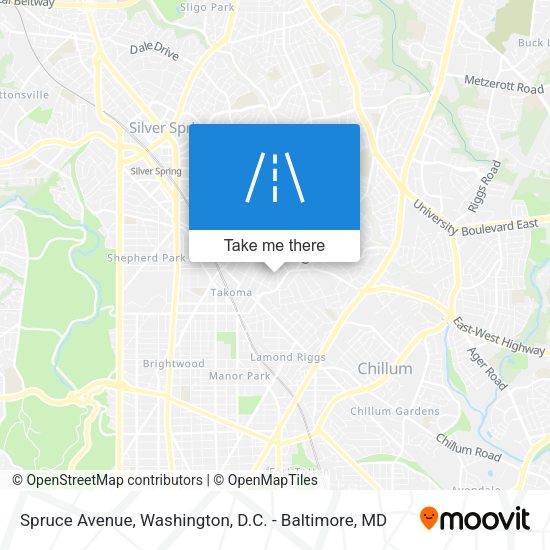 Spruce Avenue map