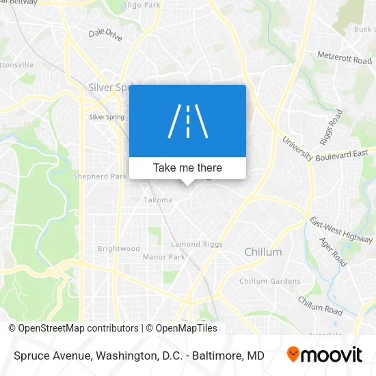Spruce Avenue map