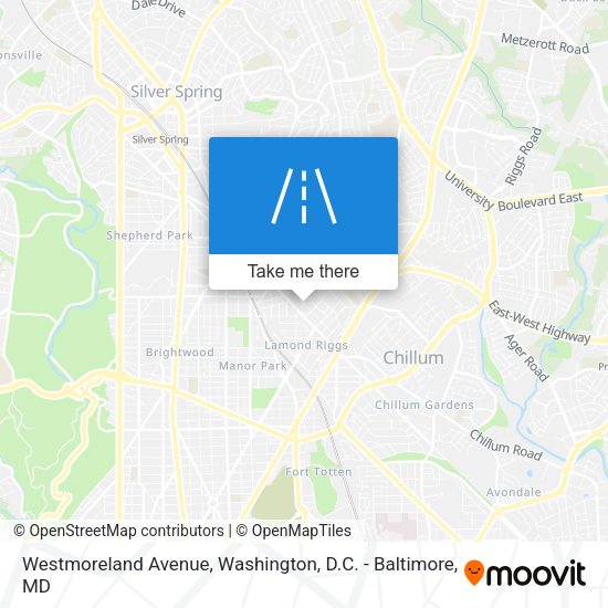 Westmoreland Avenue map