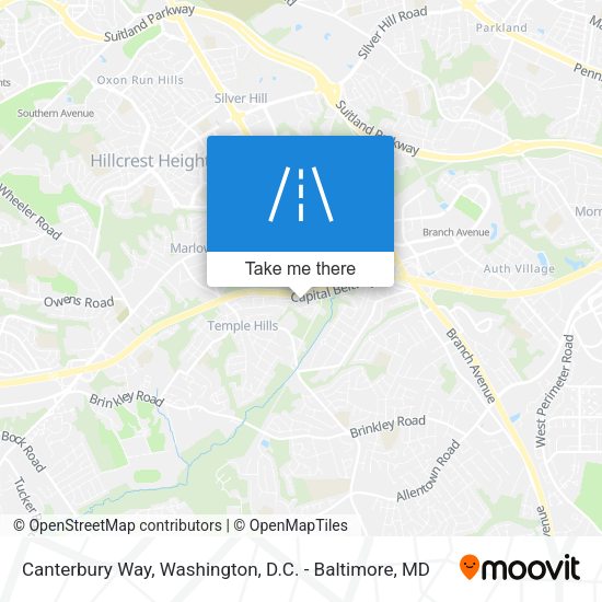 Mapa de Canterbury Way