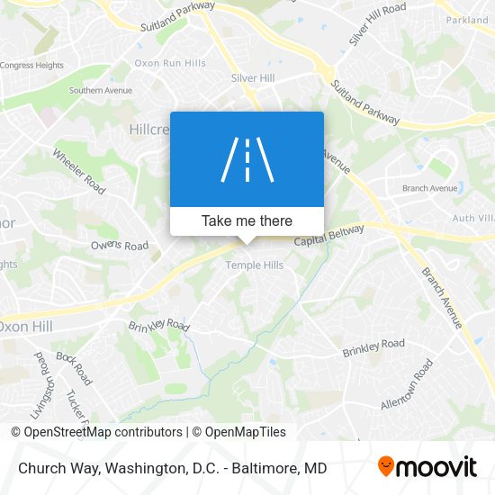 Church Way map