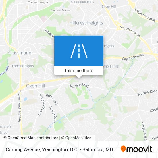 Mapa de Corning Avenue