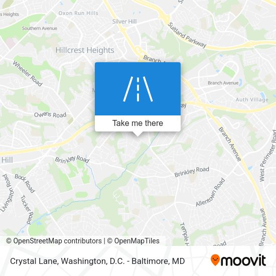 Crystal Lane map