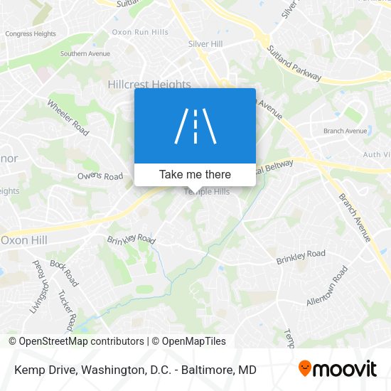 Kemp Drive map