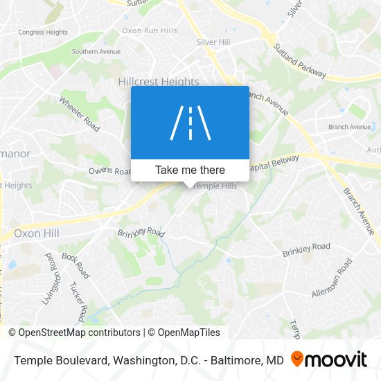 Mapa de Temple Boulevard