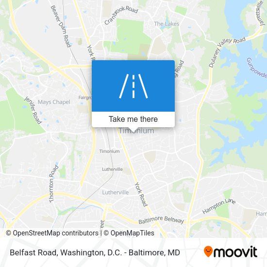 Belfast Road map