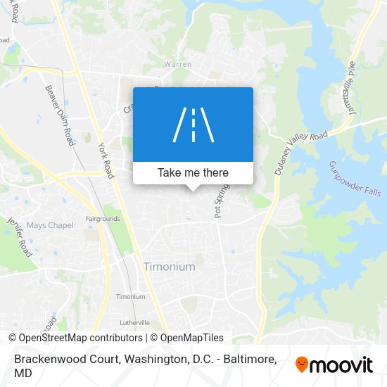 Mapa de Brackenwood Court