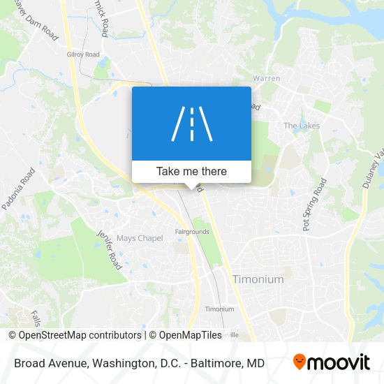Broad Avenue map