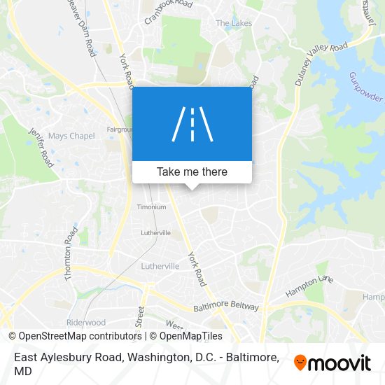 Mapa de East Aylesbury Road