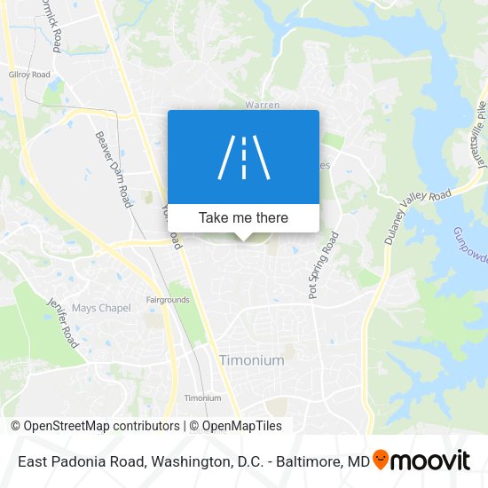 Mapa de East Padonia Road