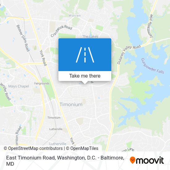 Mapa de East Timonium Road