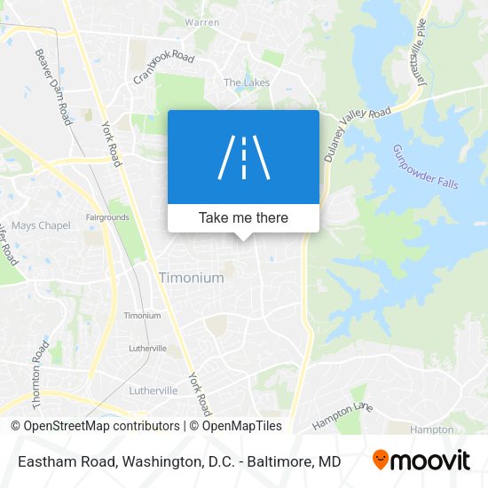 Eastham Road map
