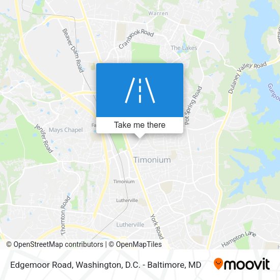 Edgemoor Road map