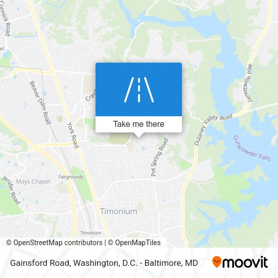 Mapa de Gainsford Road