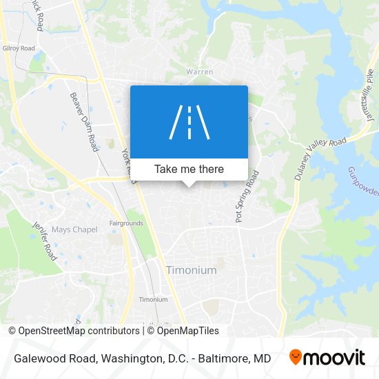 Galewood Road map
