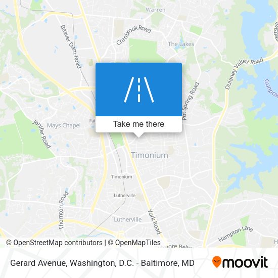 Mapa de Gerard Avenue