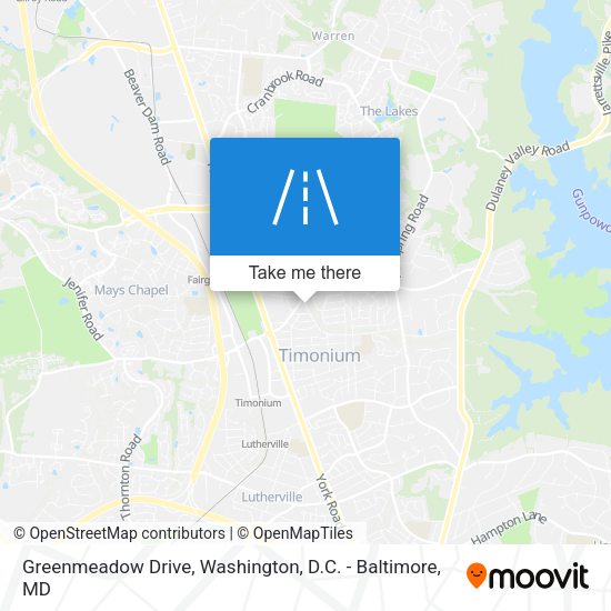 Greenmeadow Drive map
