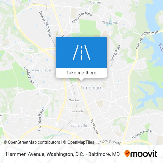 Hammen Avenue map