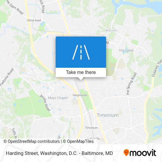 Harding Street map