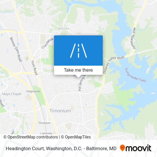 Mapa de Headington Court