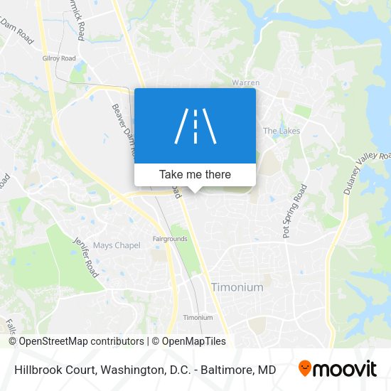 Hillbrook Court map