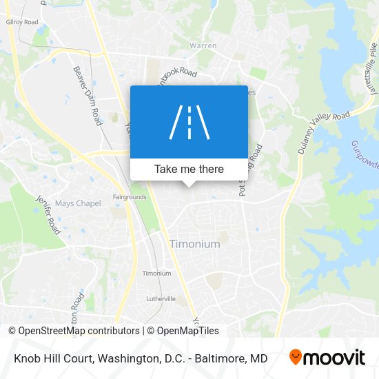 Knob Hill Court map