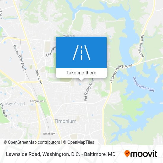 Mapa de Lawnside Road