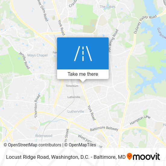 Mapa de Locust Ridge Road