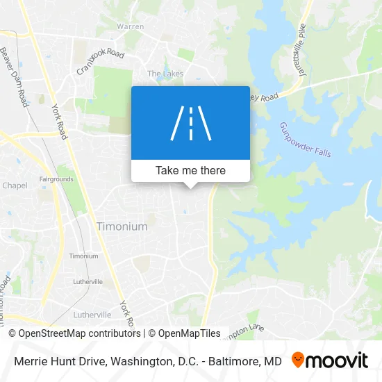 Merrie Hunt Drive map