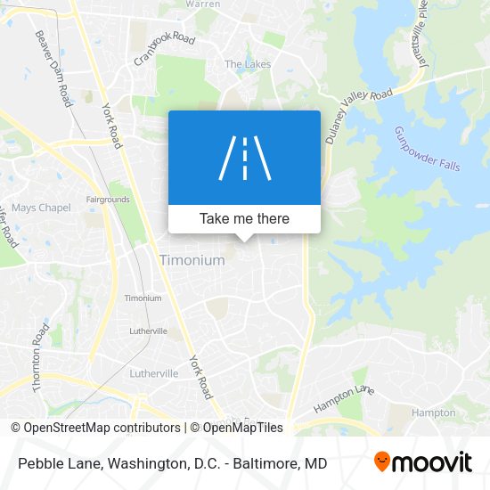 Pebble Lane map