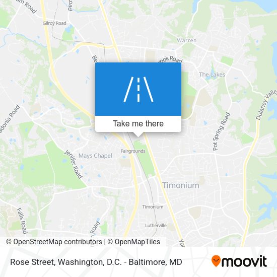 Rose Street map