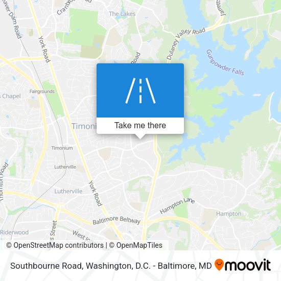 Mapa de Southbourne Road