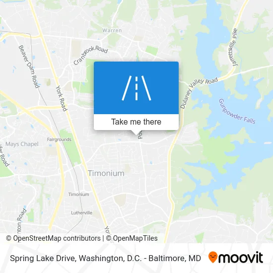 Spring Lake Drive map