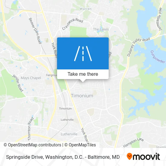 Springside Drive map