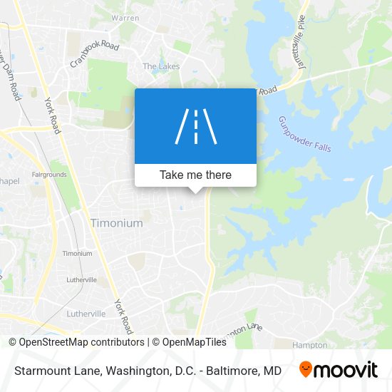 Starmount Lane map