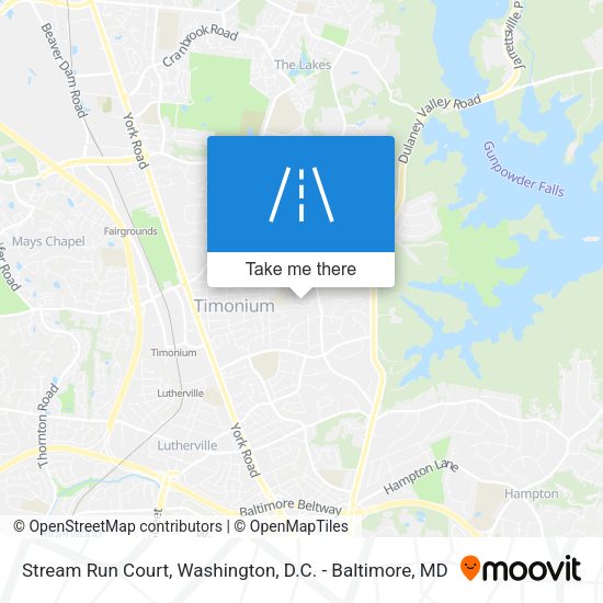 Stream Run Court map