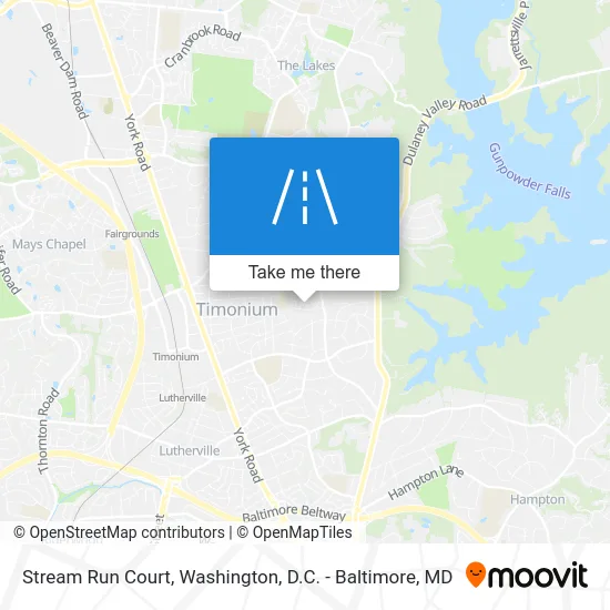 Stream Run Court map