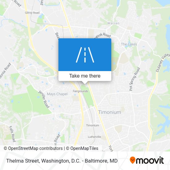 Thelma Street map