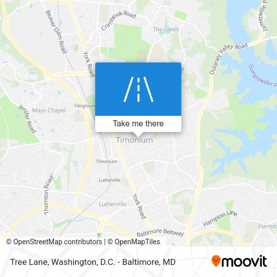 Tree Lane map
