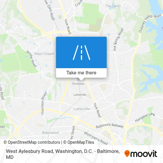 West Aylesbury Road map