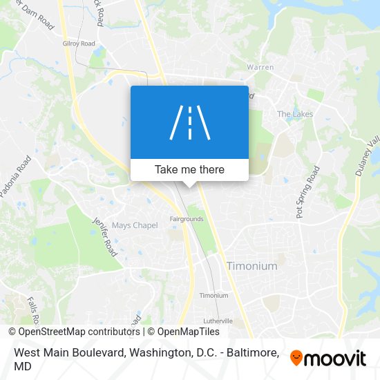 Mapa de West Main Boulevard