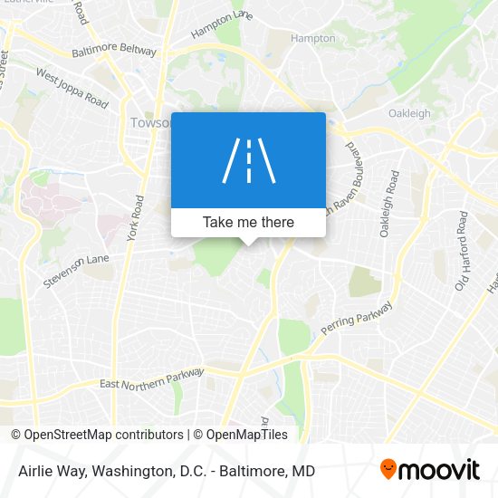 Airlie Way map