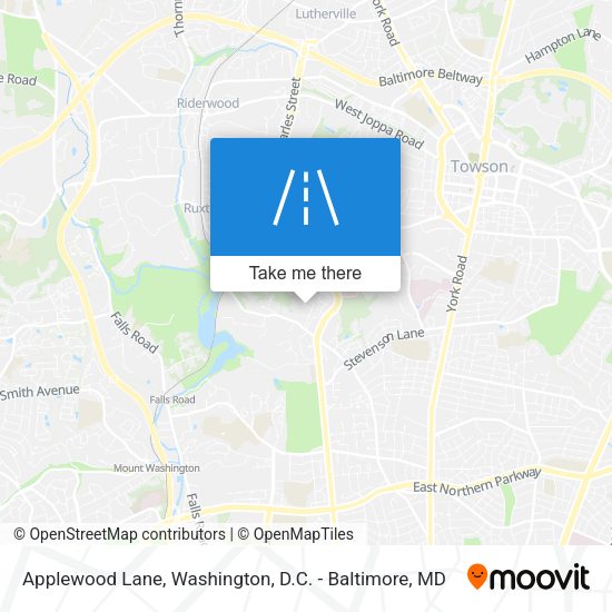 Applewood Lane map